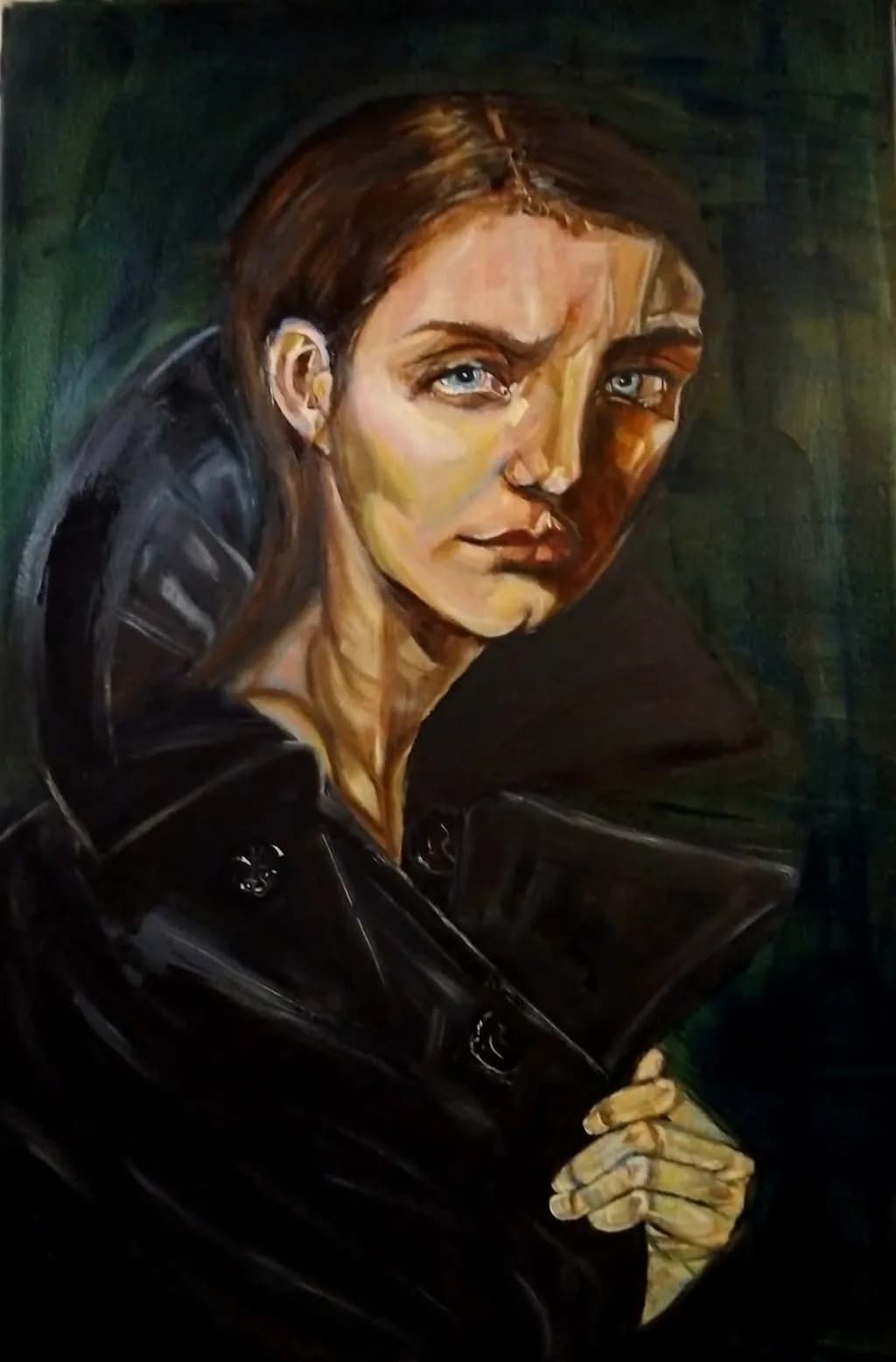 Whispers of Strength: A Portrait of Resilience and Mystery