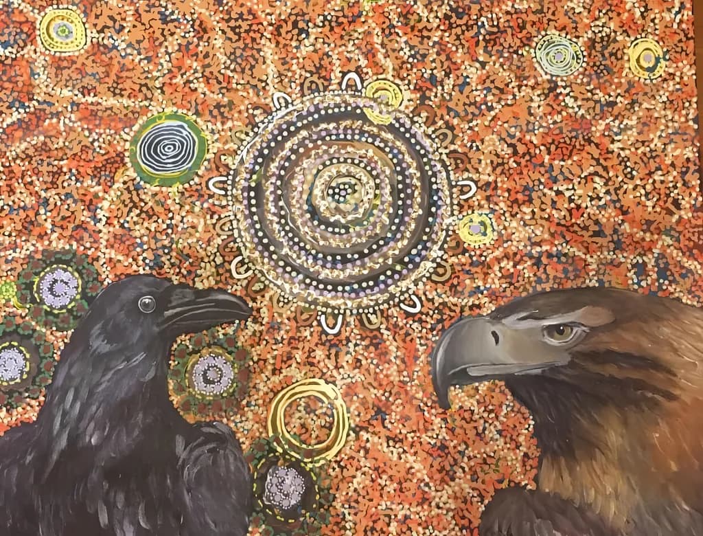 Eagles and Ravens: A Dance of Nature's Spirits in Vibrant Harmony