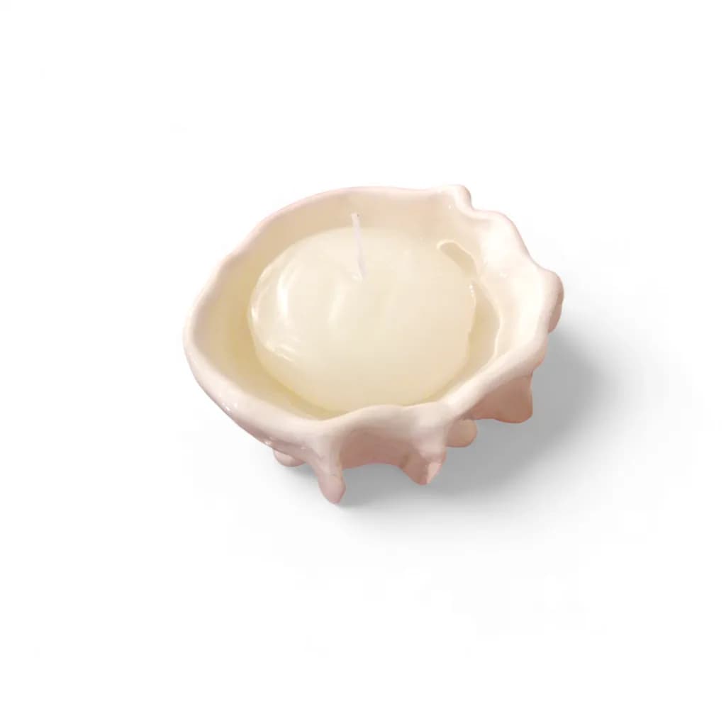 Whimsical Drip: A Delicate Candle Holder Inspired by Nature's Elegance