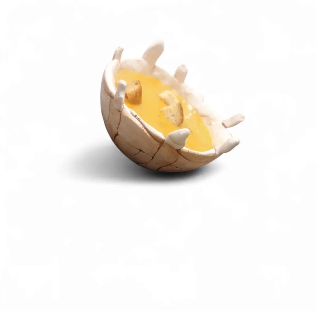 Whimsical Bowl of Comfort: A Playful Take on Culinary Artistry