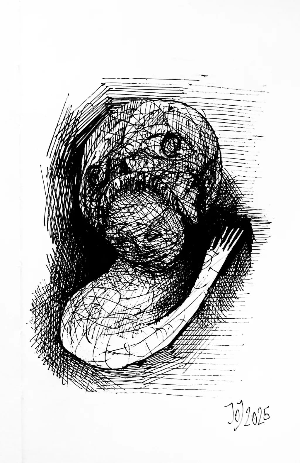 Whispers of the Abyss: A Haunting Exploration of Form and Shadow