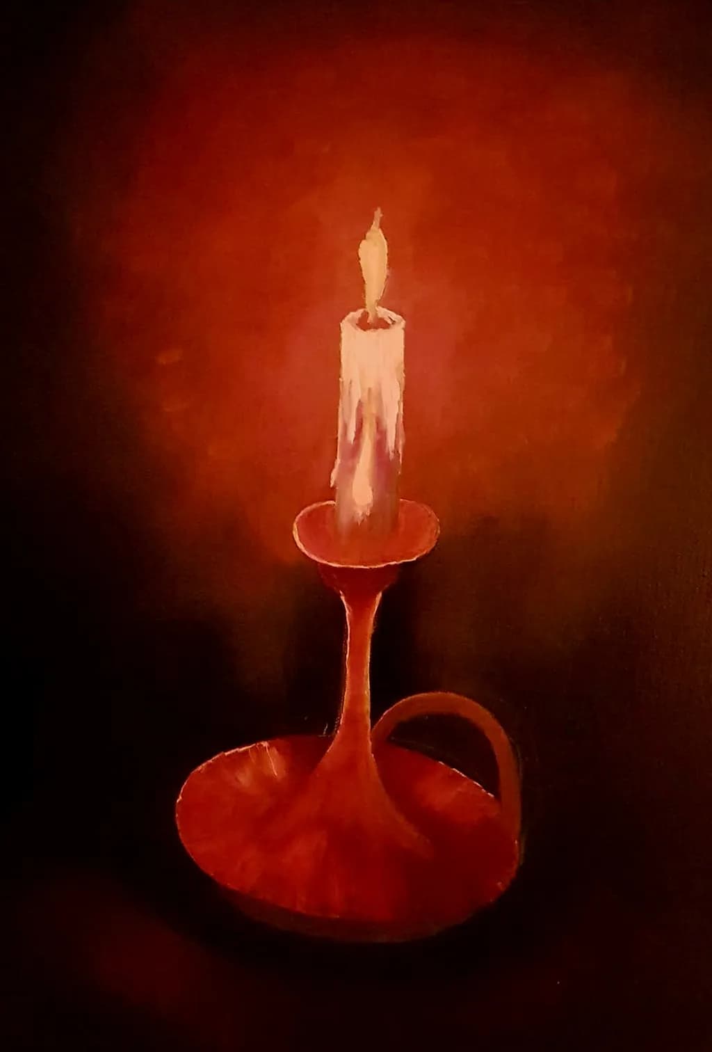 Red Candle Glow
