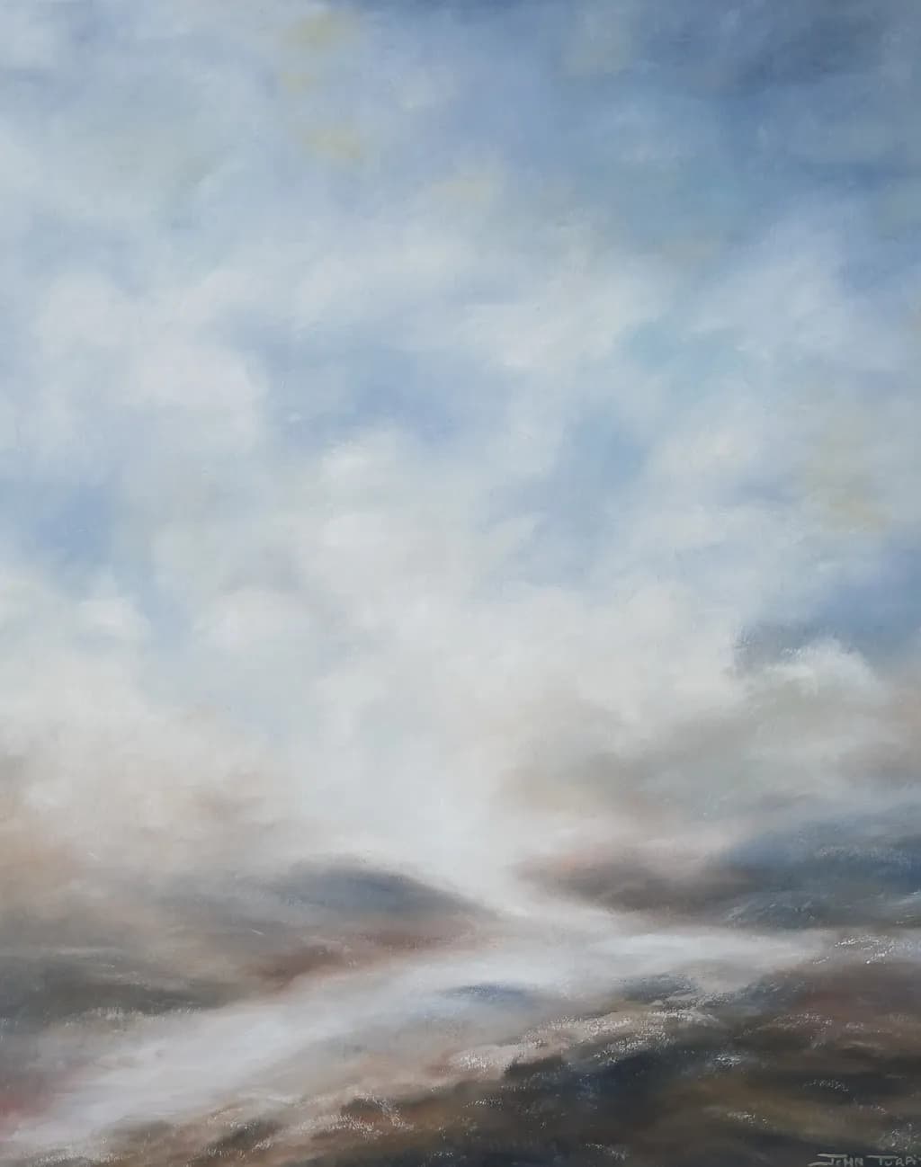 Whispers of the Sky: A Dreamy Horizon in Soft Hues