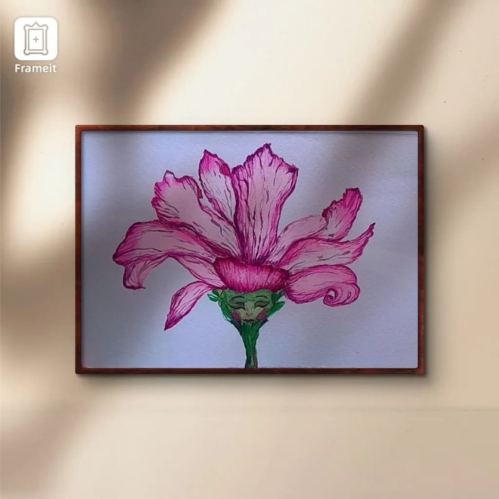 Whimsical Blossom: A Playful Portrait of Nature's Beauty
