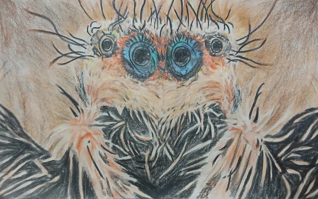 Whimsical Arachnid: A Colorful Exploration of Nature's Intricacies