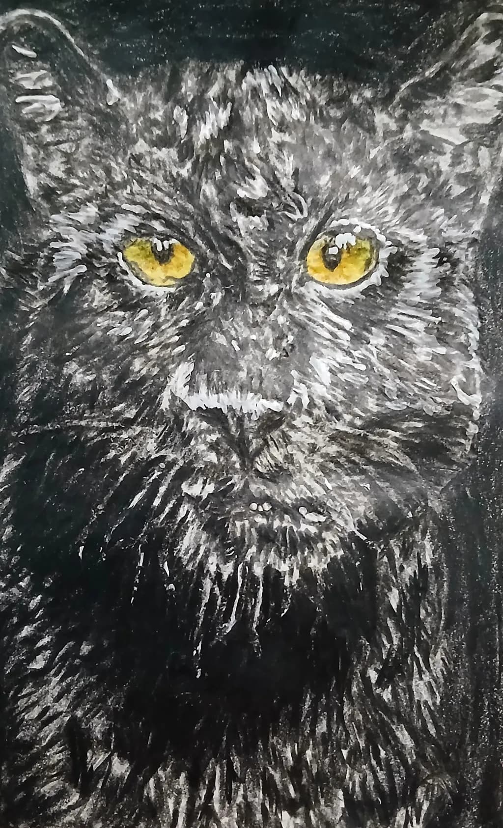 Mystical Gaze: The Enigmatic Black Panther Portrait