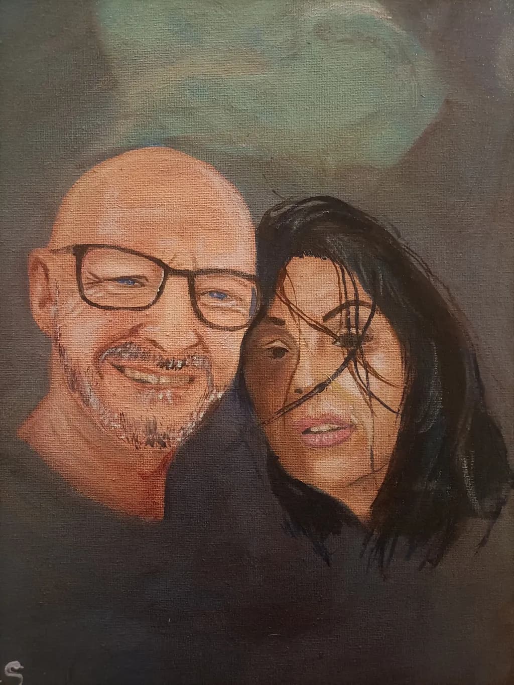 Eternal Embrace: A Portrait of Connection and Emotion