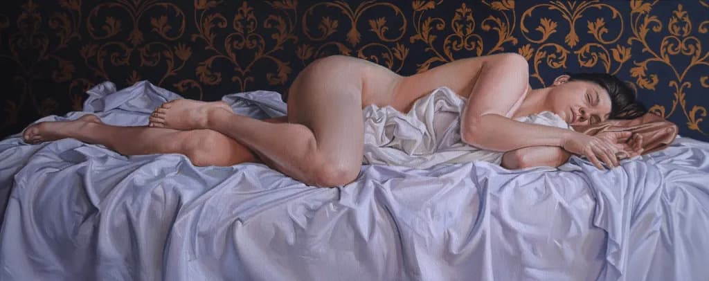 Serenity in Slumber: A Captivating Study of Restful Beauty