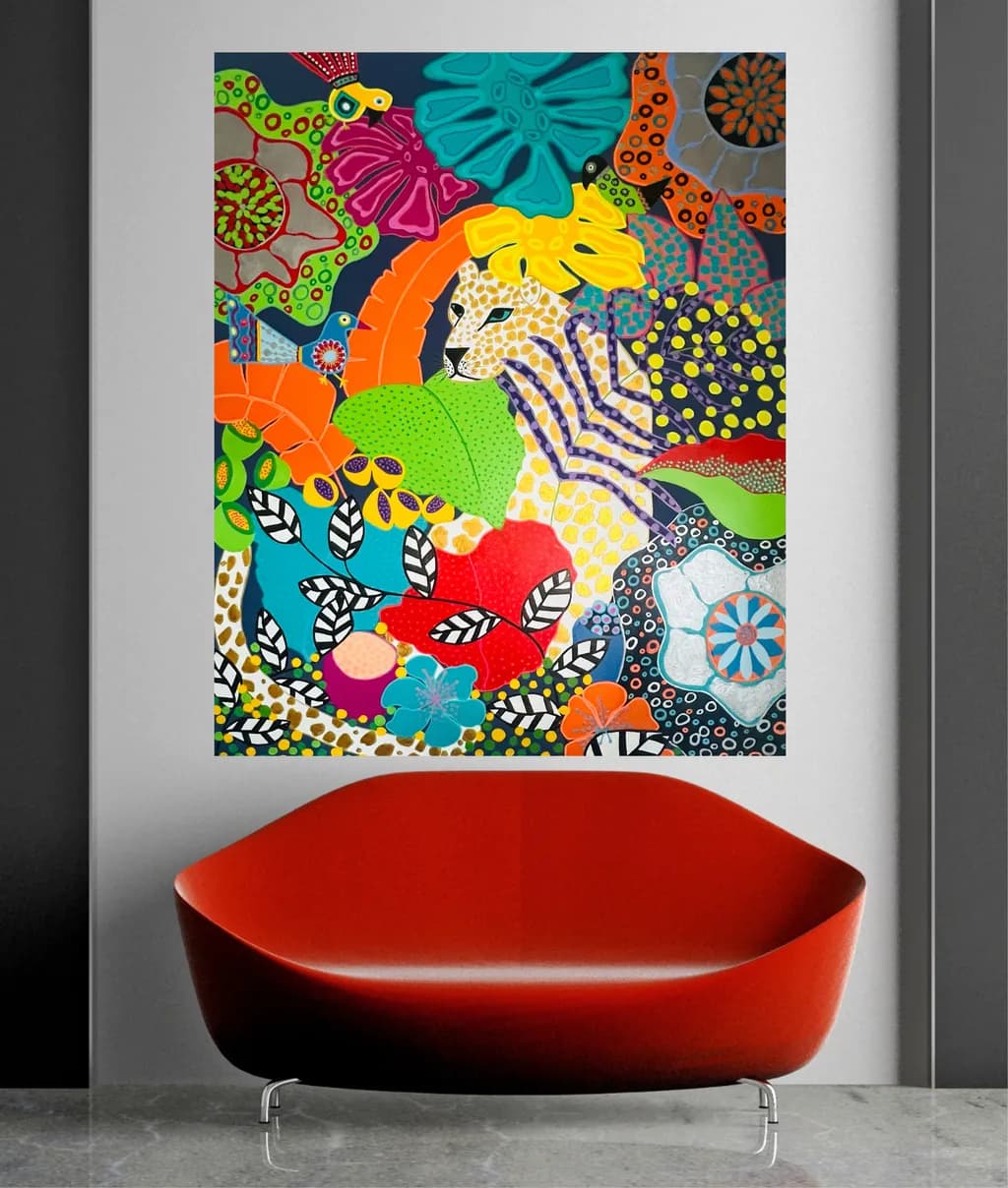 Vibrant Harmony: An Abstract Celebration of Color and Nature