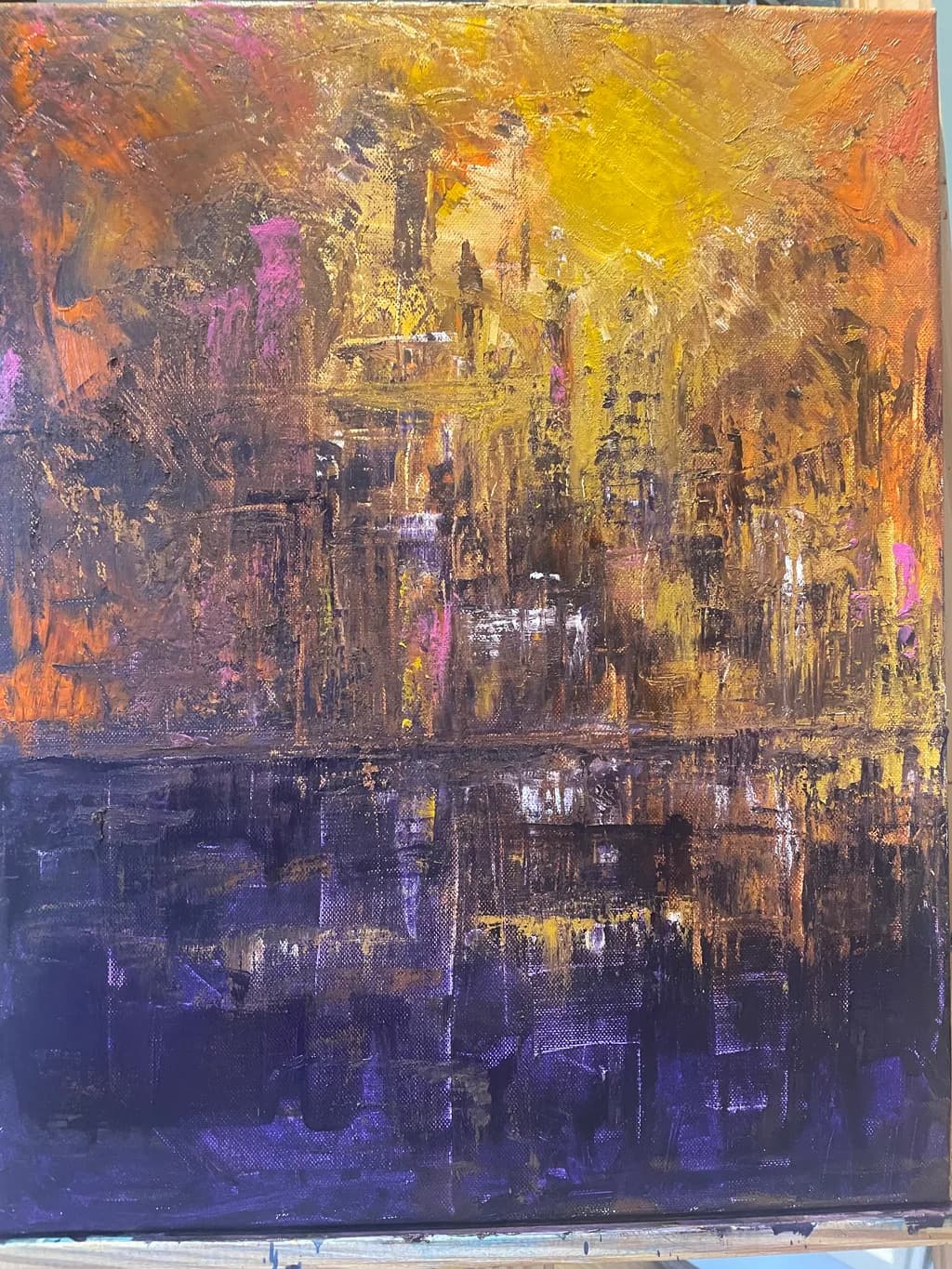 Vibrant Echoes: An Abstract Journey Through Color and Texture