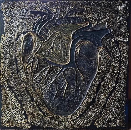 Heart of Gold: An Abstract Exploration of Organic Texture and Metallic Depth