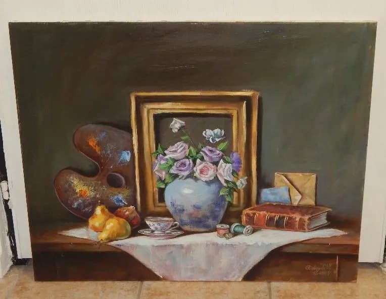 Whispers of Creativity: A Still Life of Artistry and Elegance