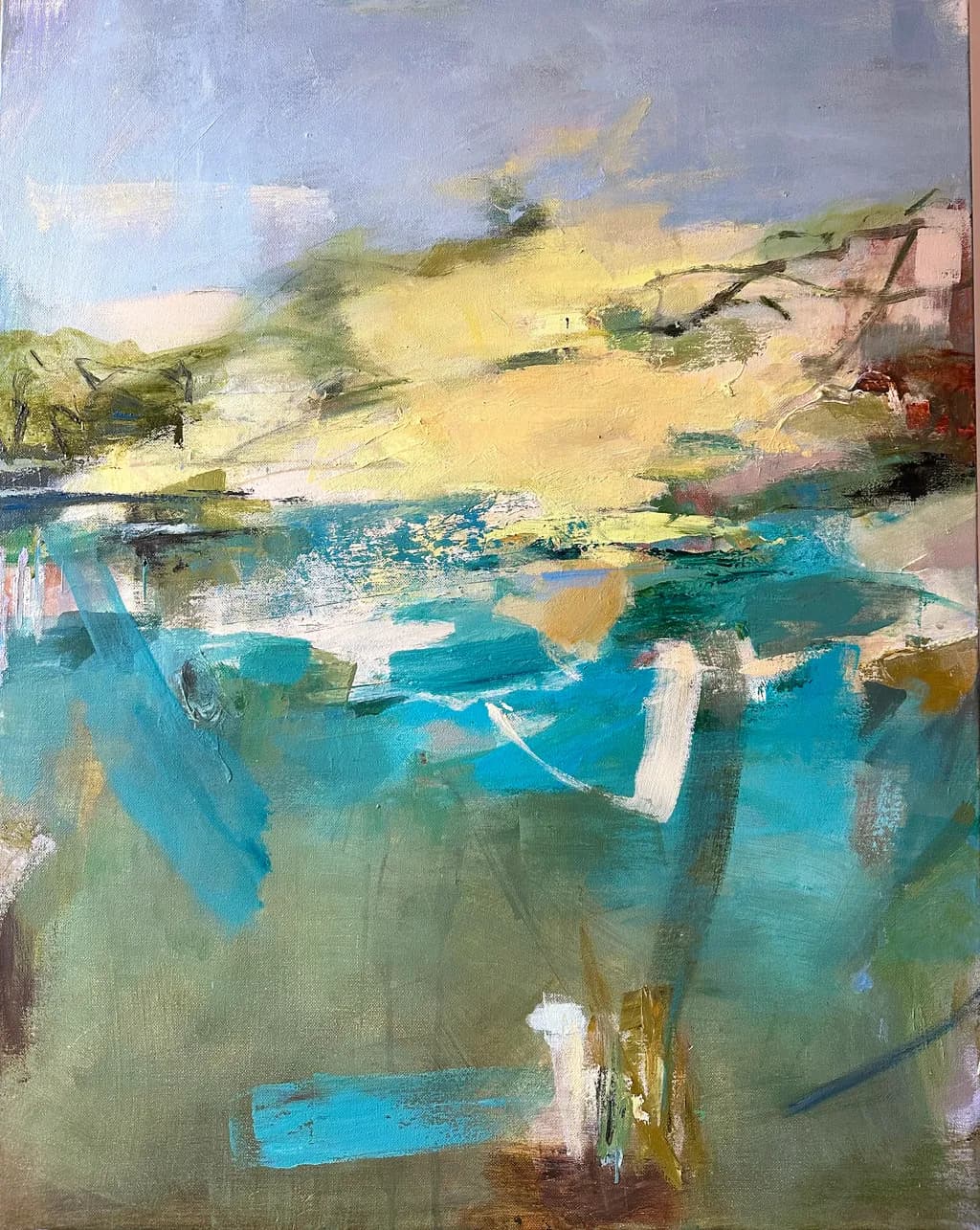 Whispers of Tranquility: An Abstract Journey Through Water and Light