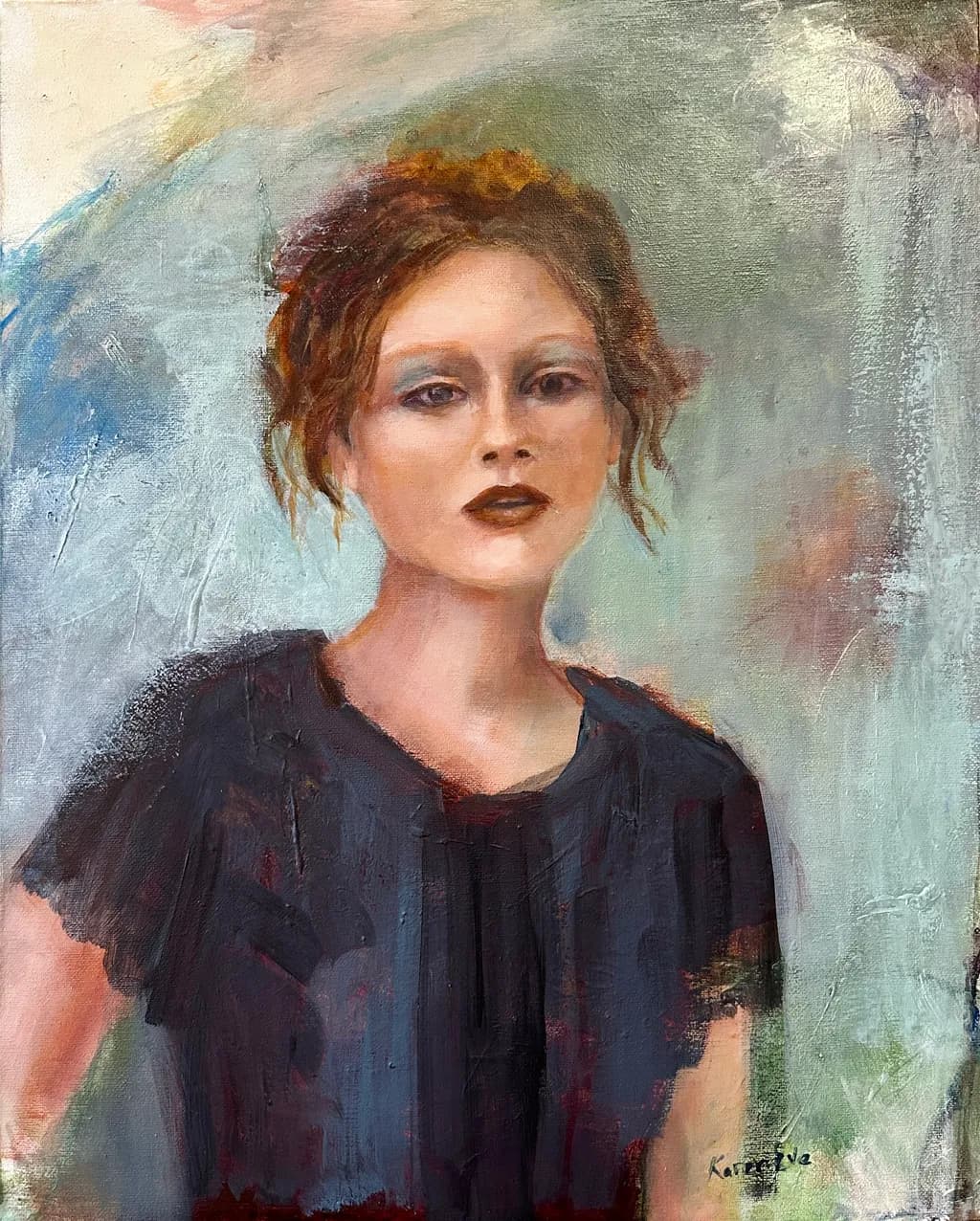 Whispers of Elegance: A Portrait of Poise and Mystery