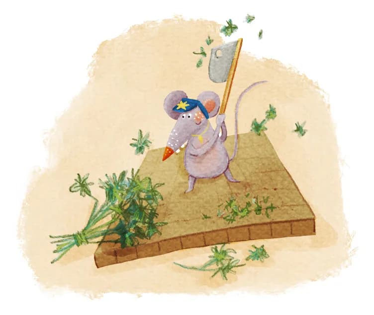 Whimsical Mouse Gardener: A Playful Adventure in Nature's Patch