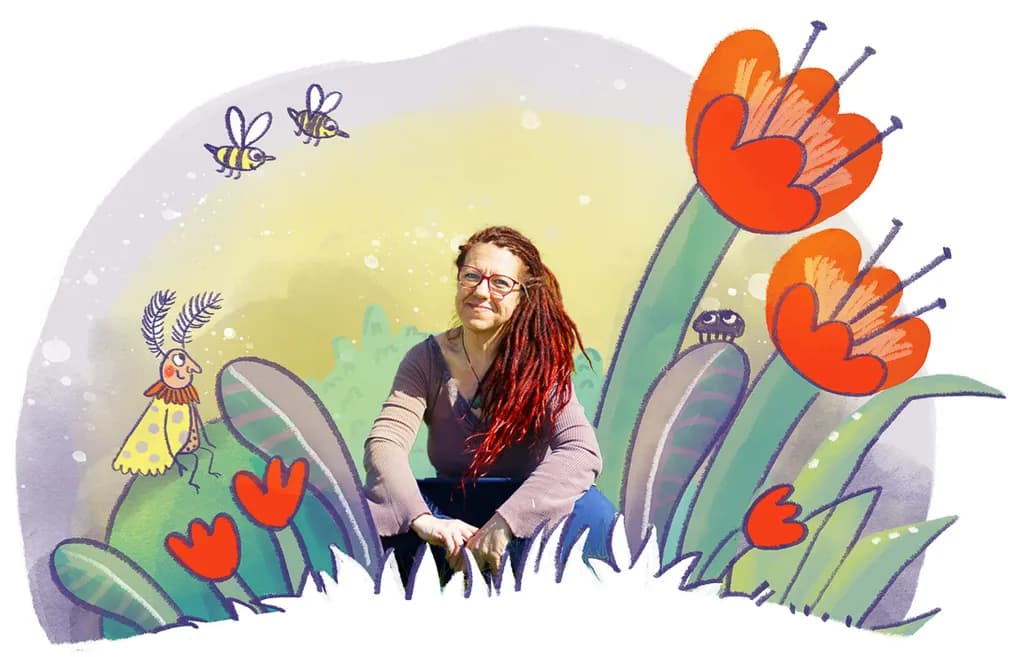 Whimsical Garden: A Playful Portrait of Nature and Imagination