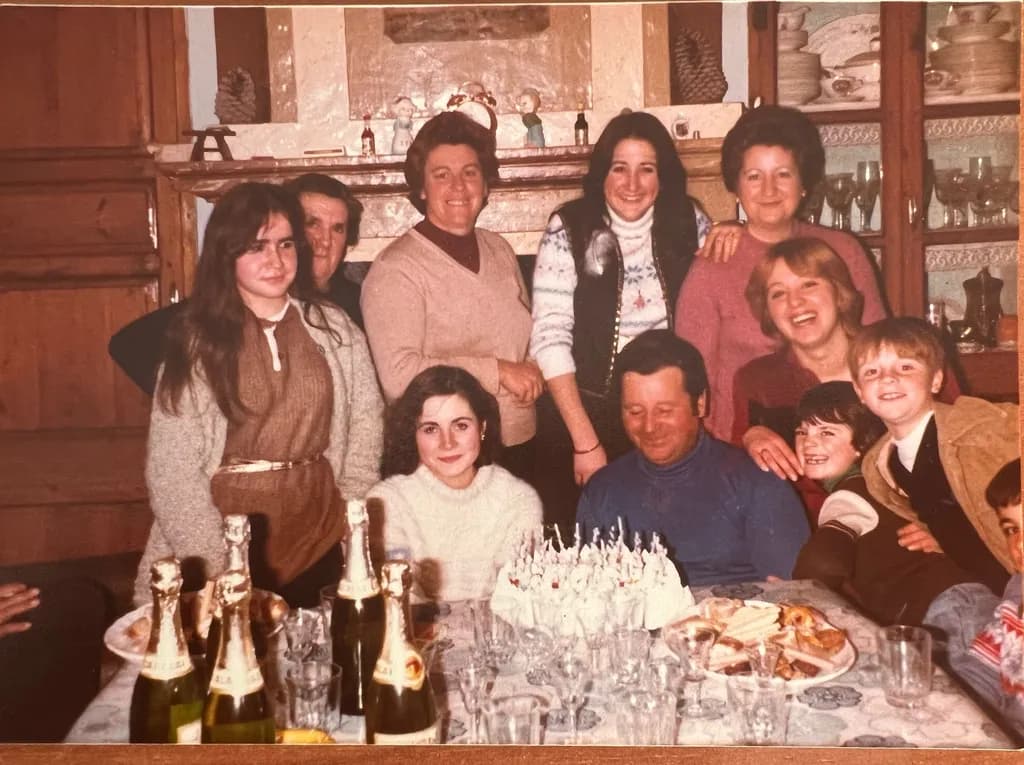 Celebrating Together: A Nostalgic Family Gathering Captured in Time