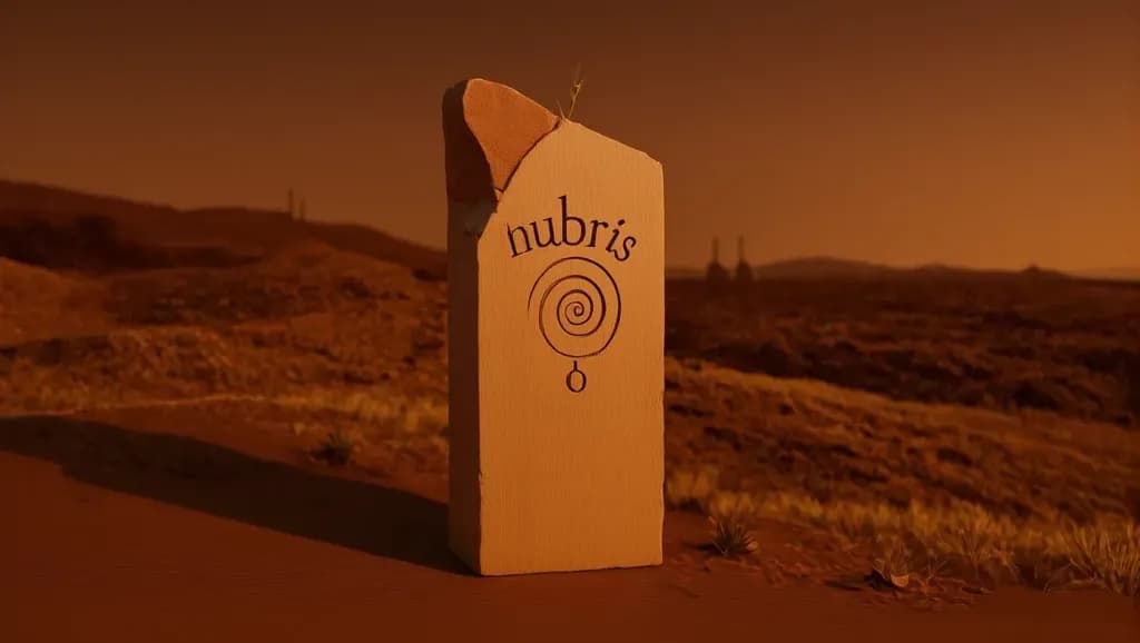 Ethereal Echoes: The Spirit of Nubris in a Desert Landscape