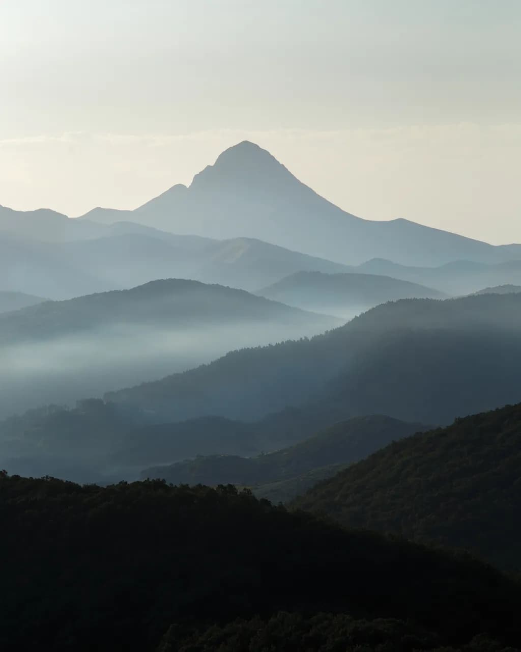 Whispers of the Misty Peaks: A Journey Through Serene Mountains