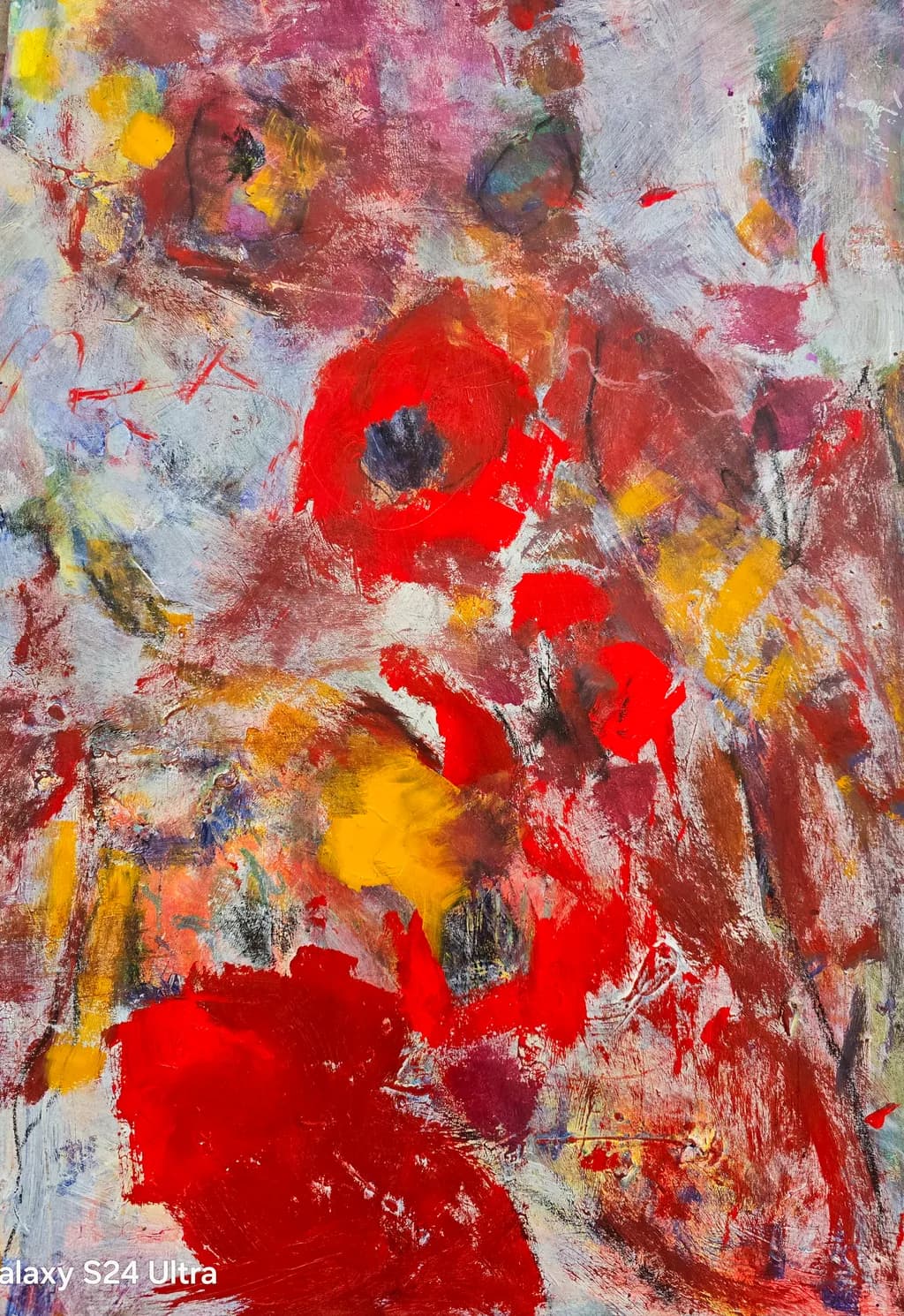 Vibrant Chaos: An Abstract Journey Through Color and Emotion