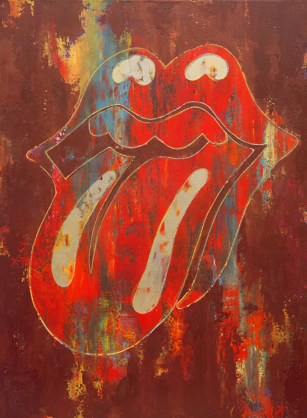 Vibrant Echoes: The Rolling Tongue of Rock 'n' Roll