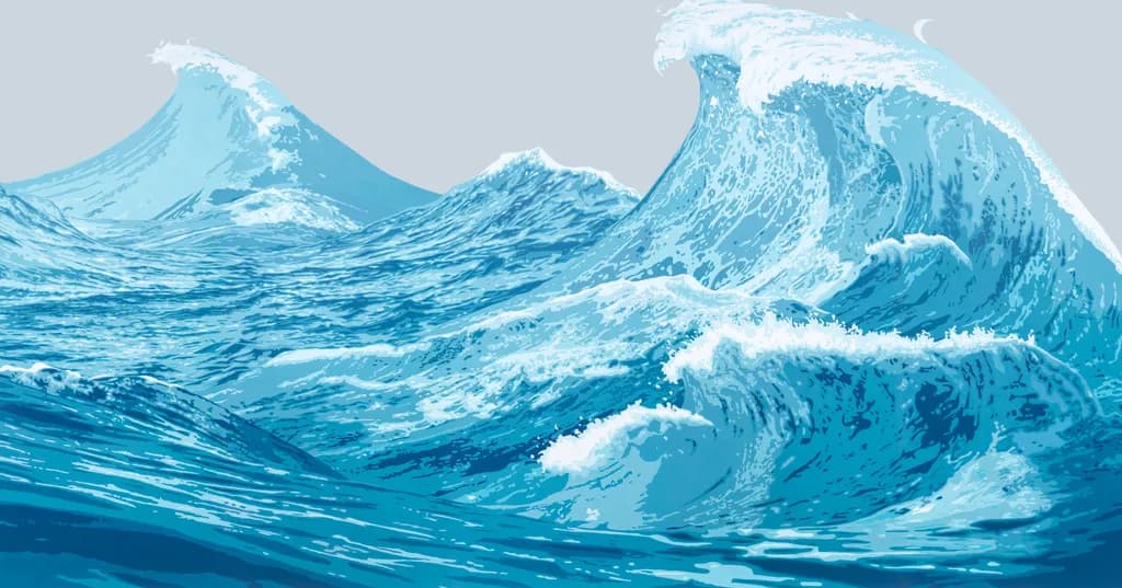 Ocean's Embrace: A Dance of Waves and Serenity
