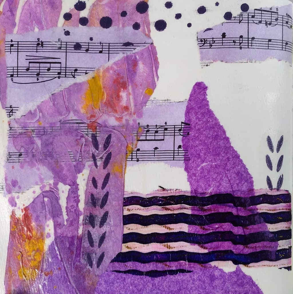 Melodic Whispers: A Harmonious Blend of Color and Sound in Purple Tones