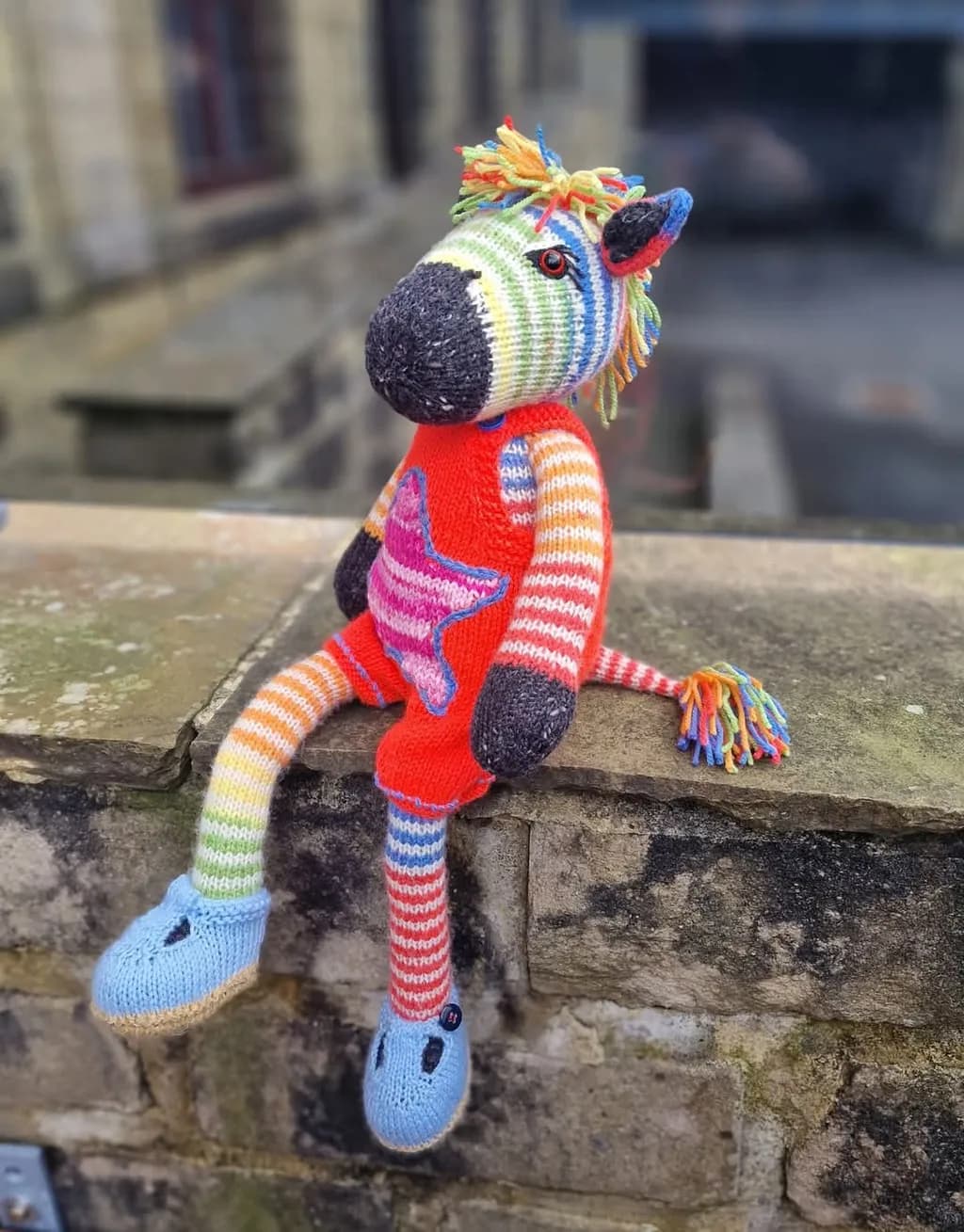 Whimsical Knitted Zebra: A Colorful Companion for All Ages
