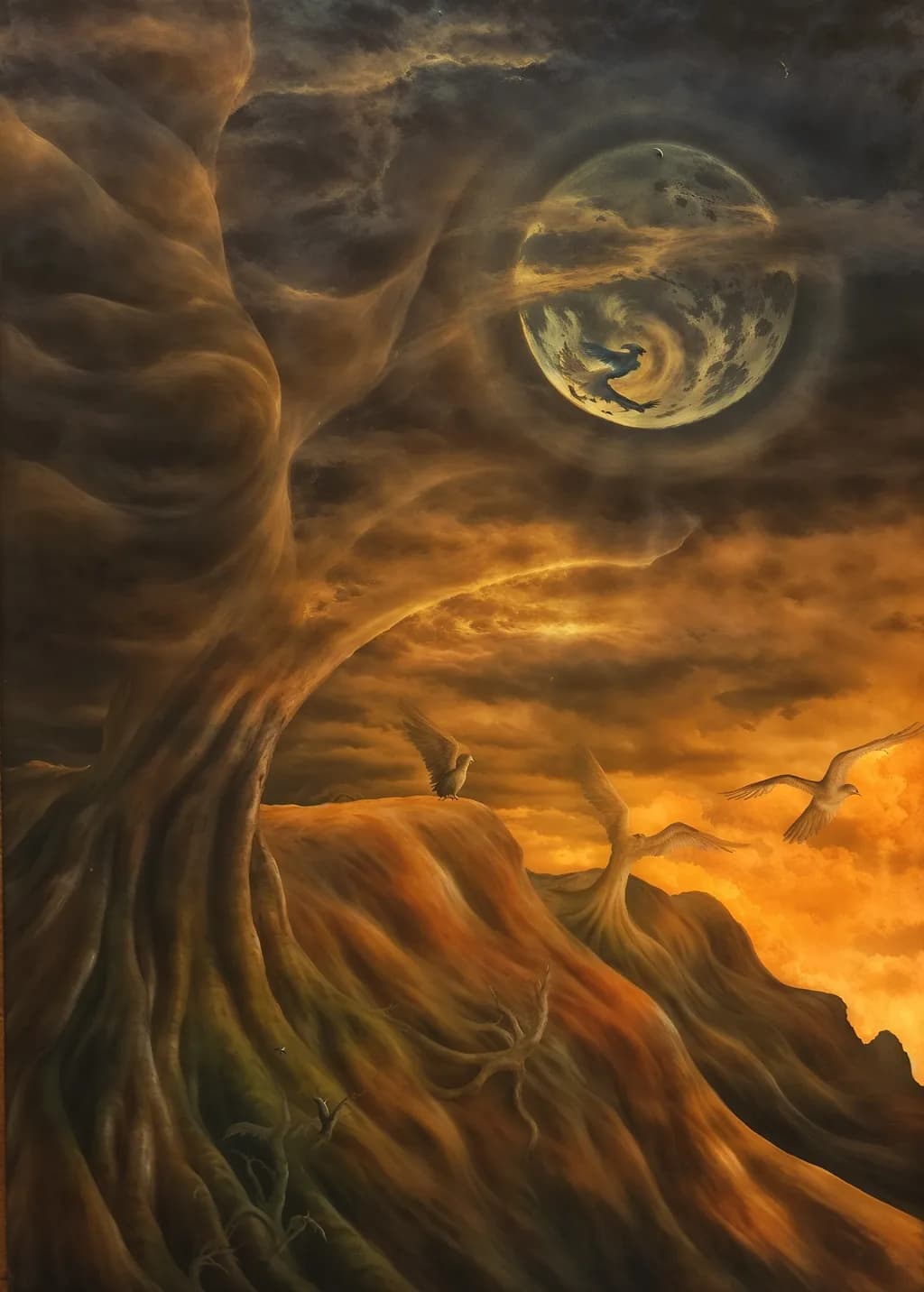 Whispers of the Celestial Dawn: A Surreal Journey Through Twilight Skies