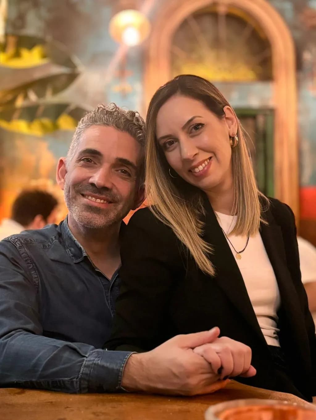 Eternal Embrace: A Moment of Connection in a Vibrant Setting