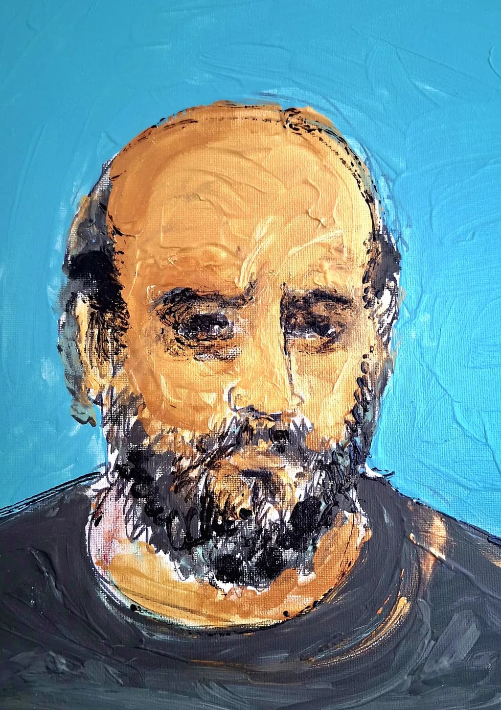 Whispers of Character: A Bold Portrait in Vibrant Hues