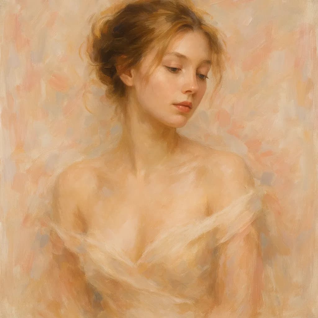 Whispers of Serenity: A Delicate Portrait of Beauty and Softness