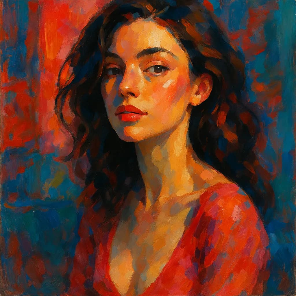 Radiant Reflections: A Vivid Portrait of Inner Beauty