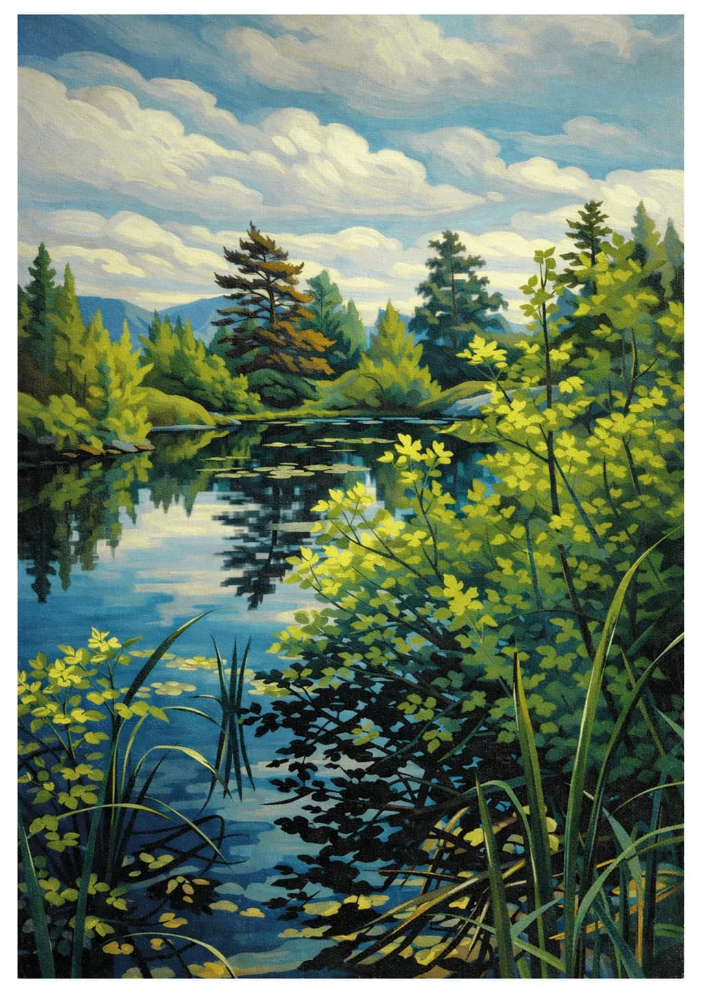 Mountain Lake Reflection