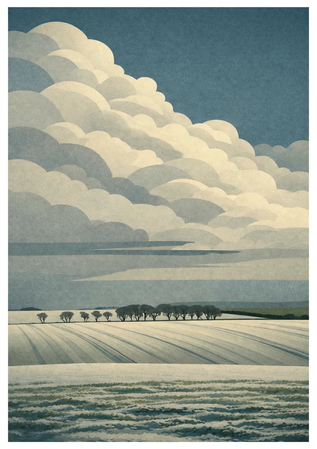 Wolds with Snow