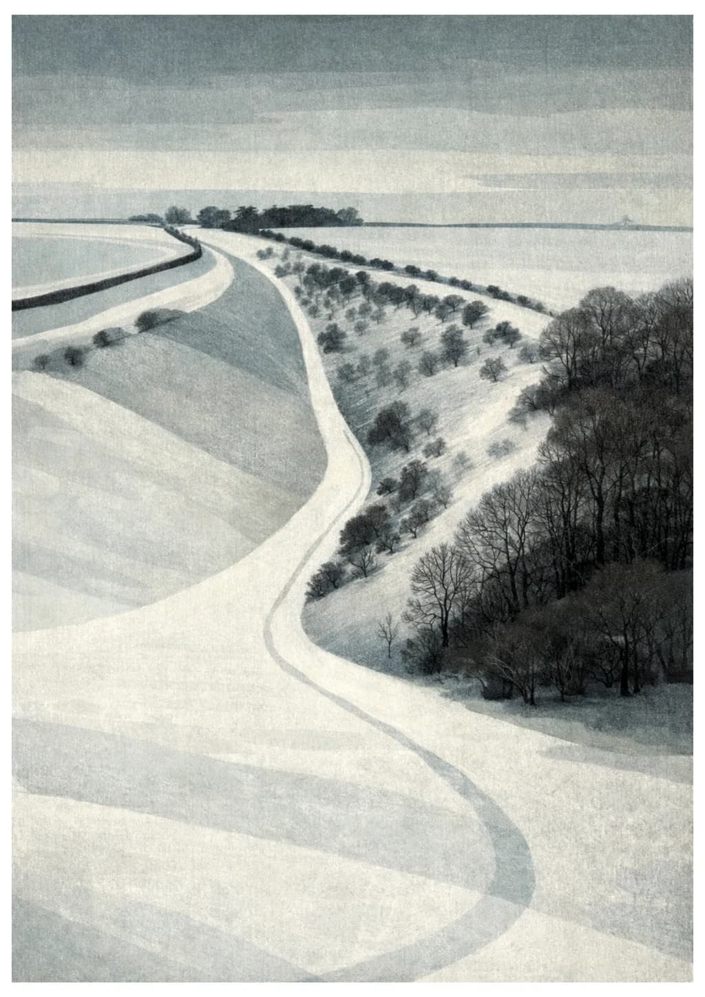 Wolds with Snow