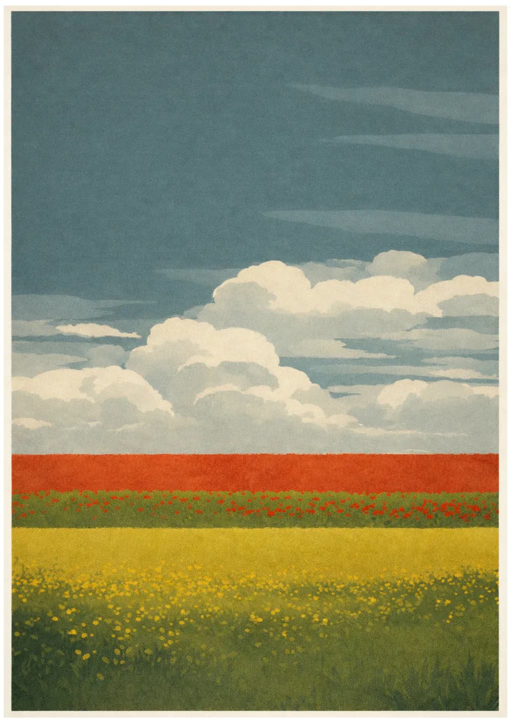 Wolds with Poppies