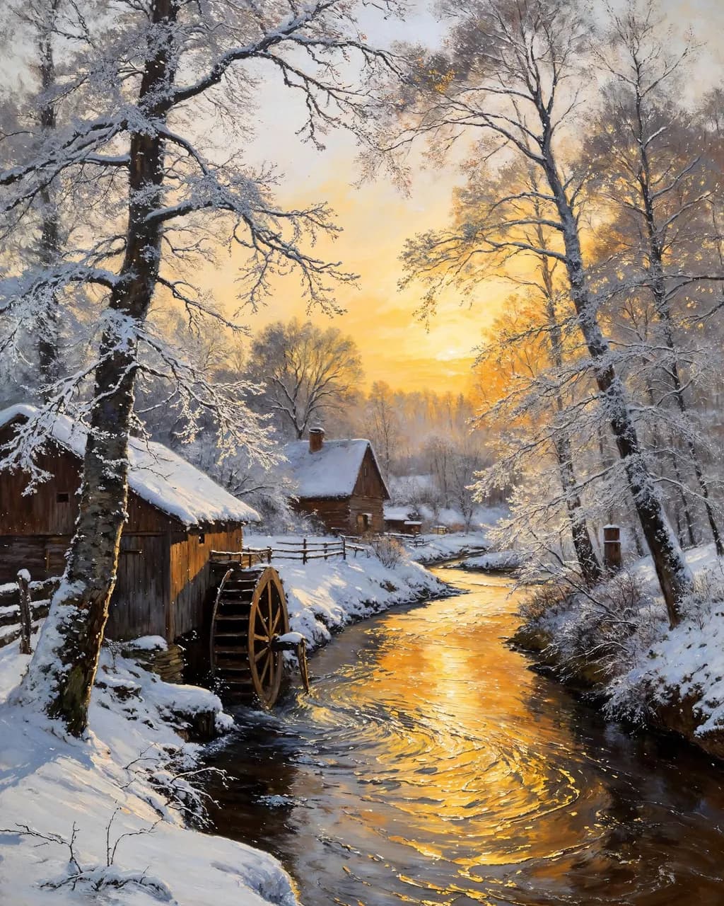 Golden Winter Mill