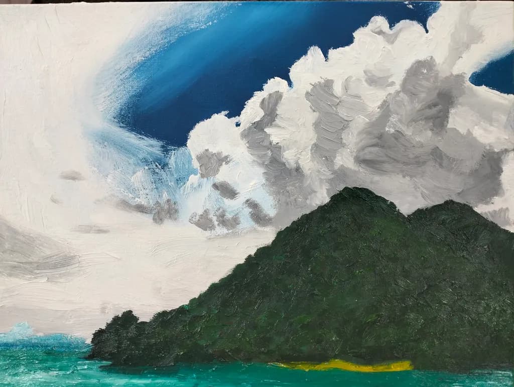 Whispers of Nature: A Serene Island Escape Under Dramatic Skies