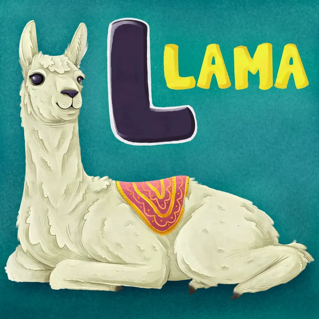 Lively Llama: A Whimsical Journey into the Heart of Andean Culture