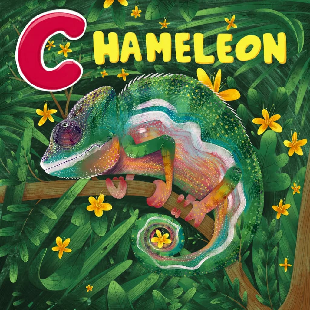 Charming Chameleon: A Colorful Journey Through Nature's Palette