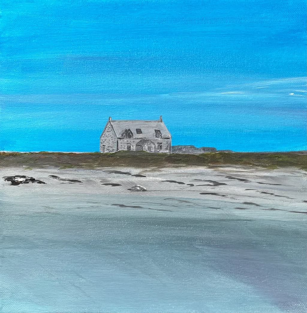 Whispers of Solitude: A Coastal Retreat Under the Vast Blue Sky