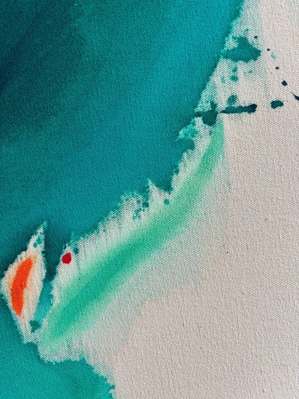 Vibrant Echoes: An Abstract Journey Through Color and Texture on Canvas