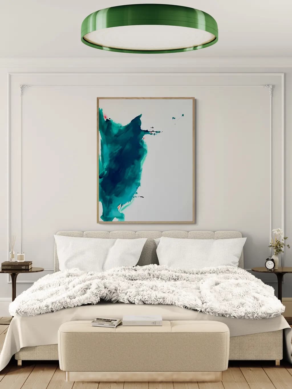 Serene Aqua Dreams: A Contemporary Abstract Journey Through Color and Emotion