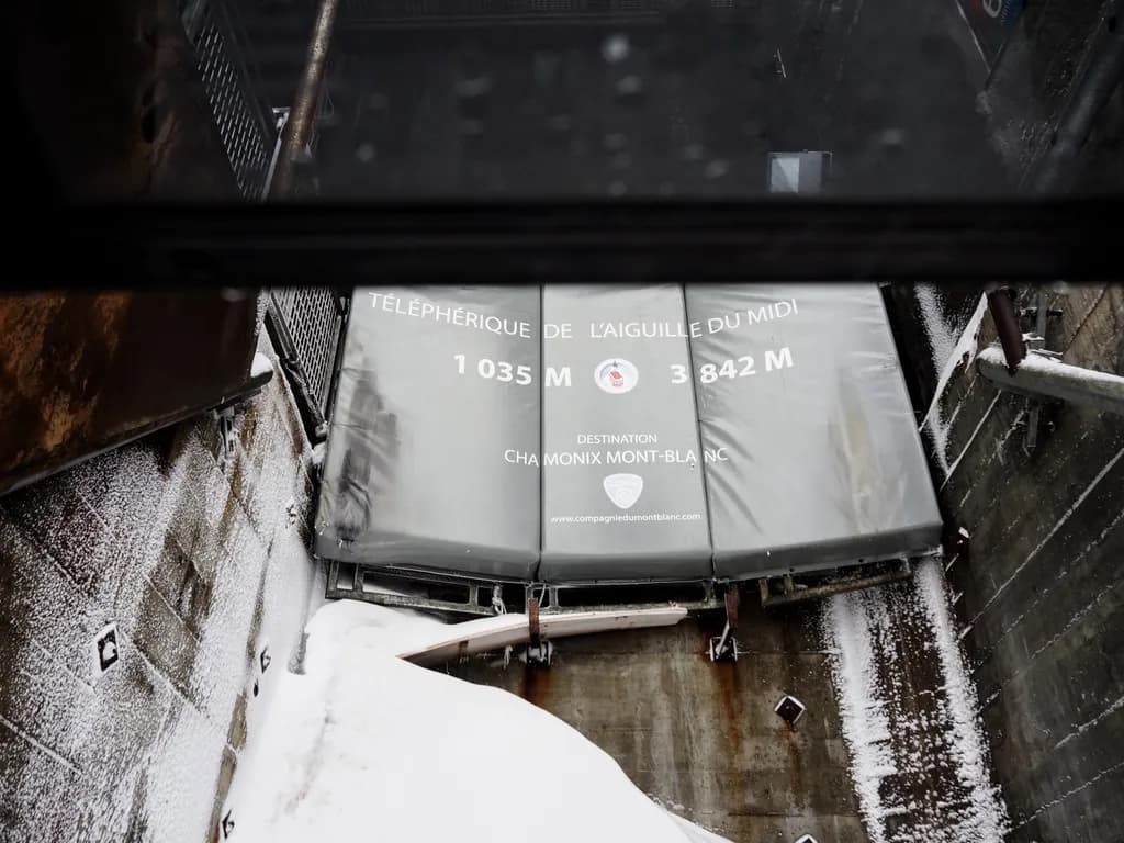 Elevated Serenity: A Journey to Aiguille du Midi in Winter's Embrace