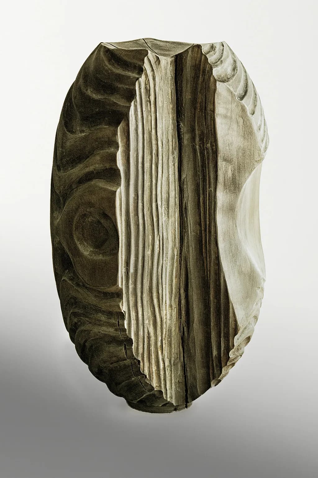 Whispers of Wood: An Abstract Sculpture of Texture and Form