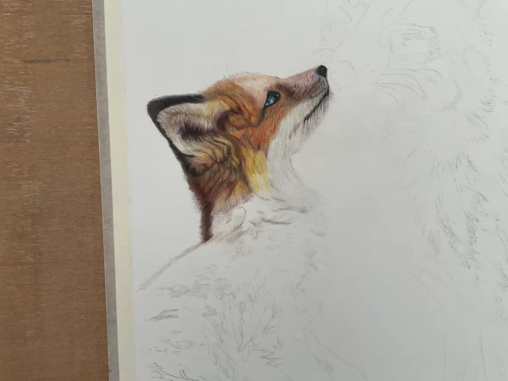 Whispers of the Wild: A Captivating Portrait of a Fox in Colorful Detail
