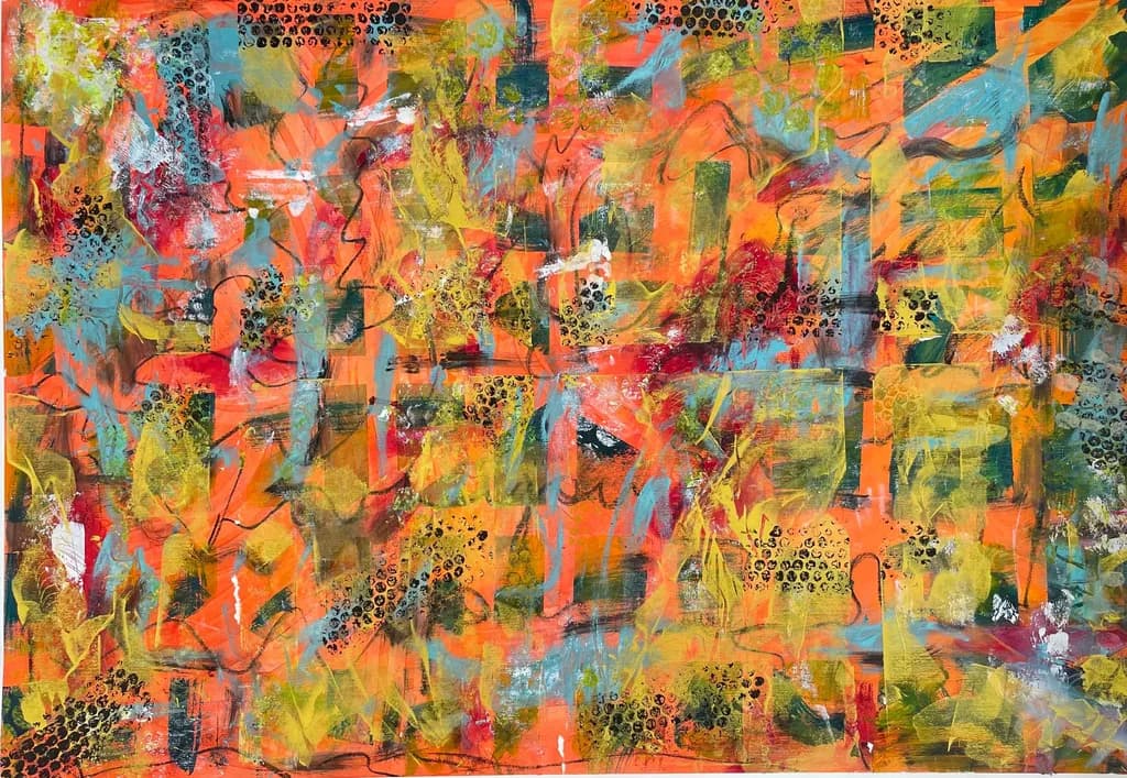 Vibrant Chaos: An Expressive Journey Through Color and Emotion
