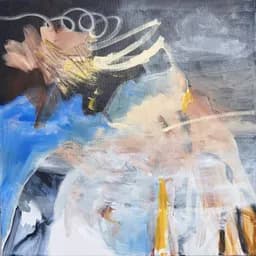 Blue Beige Gesture