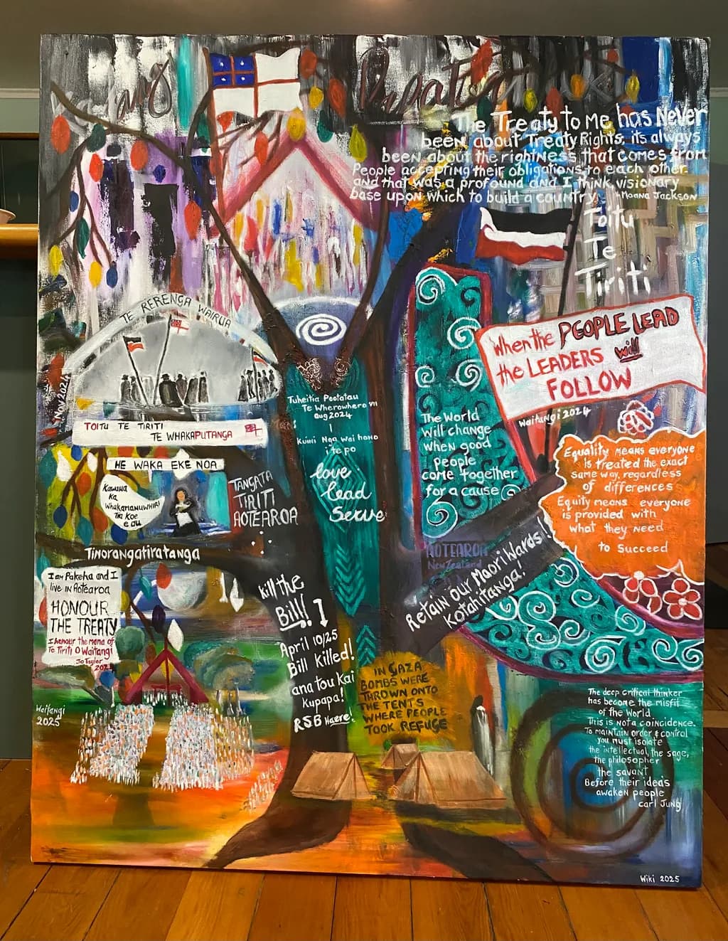 "Voices of Unity: A Colorful Journey Through Treaty Rights and Collective Action"